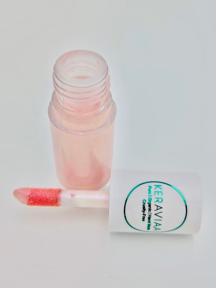 Organic Handmade Bunny Tongue Lip Gloss – Real Pink Color, Hydrating & Non-Toxic Shine