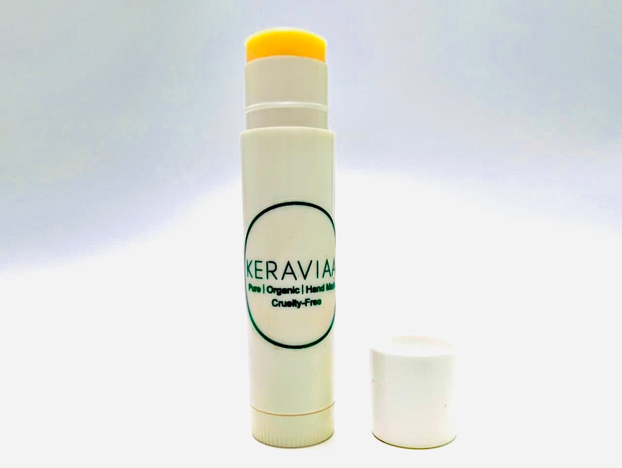 Keraviaa Lip Balm – Pure, Natural, Organic, Cruelty-Free & Handmade | Unflavoured • Unscented • No Colour | Ultra Moisturizing | Also Safe for Pregnant Women | Beeswax, Cocoa Butter, Shea Butter & Natural Oils